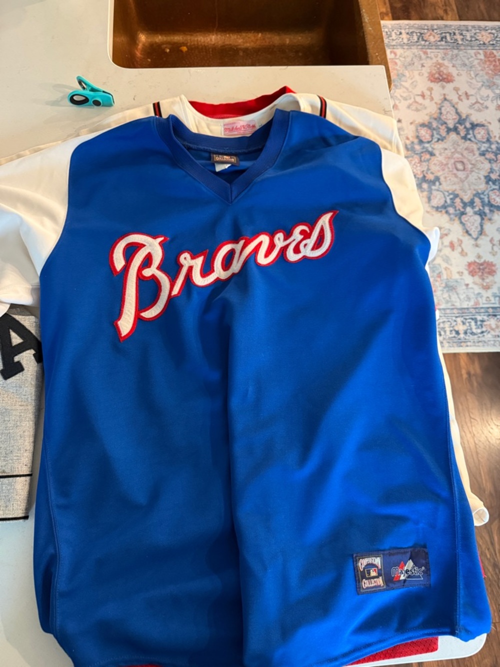 Mens Atlanta Braves Royal Blue Baseball Jersey - Majestic (No Name or Number)